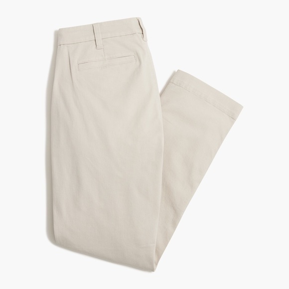 NWT J. Crew High-rise girlfriend chino pant Sz 0 Stone - Picture 5 of 10
